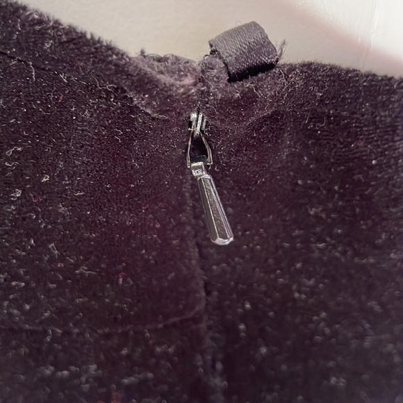 VTG Nineties Velvet Halter Dress Size Eight With Sash - Picture 11 of 14